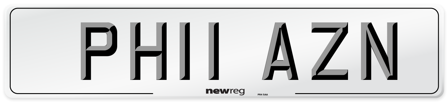 PH11 AZN Number Plate from New Reg